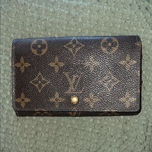 Louis Vuitton Black and Brown Monogram Wallet